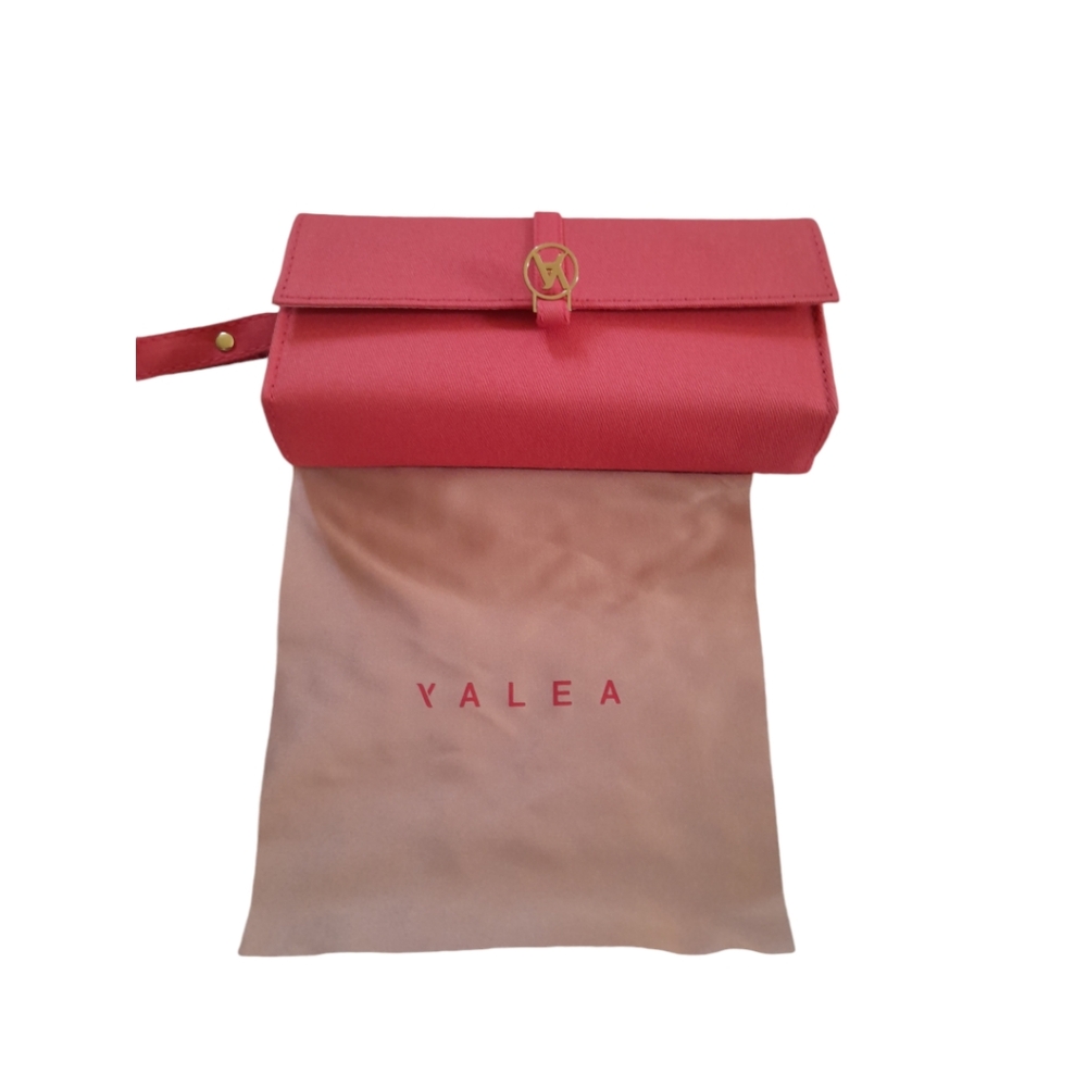 YALEA Soft Eyeglass Cases for Women Coral Sunglasses Case w/ Cloth Bigger
